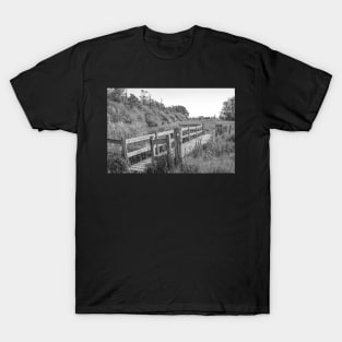 Wooden bridge in the Norfolk countryside T-Shirt